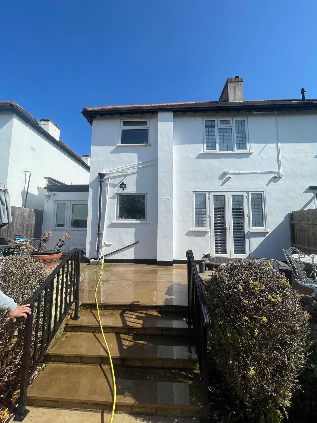 Completed front elevation after refurbishment