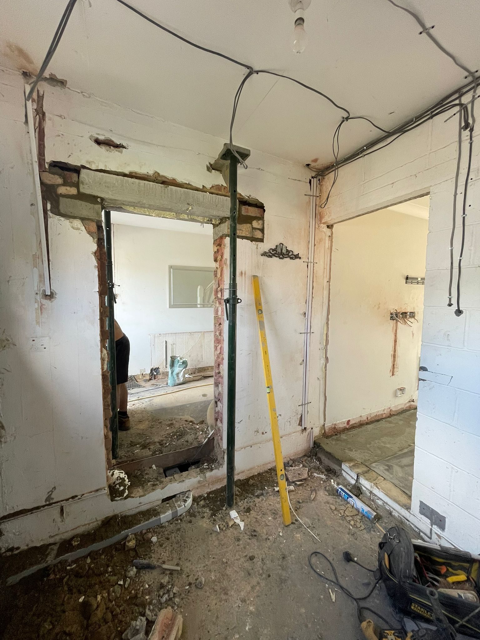 Structural opening and support works during refurbishment
