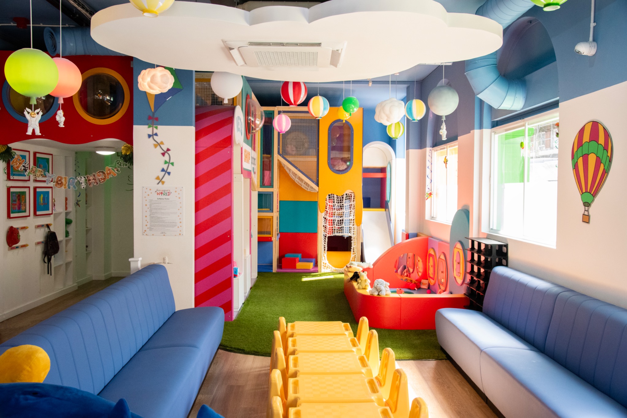 Completed soft play interior