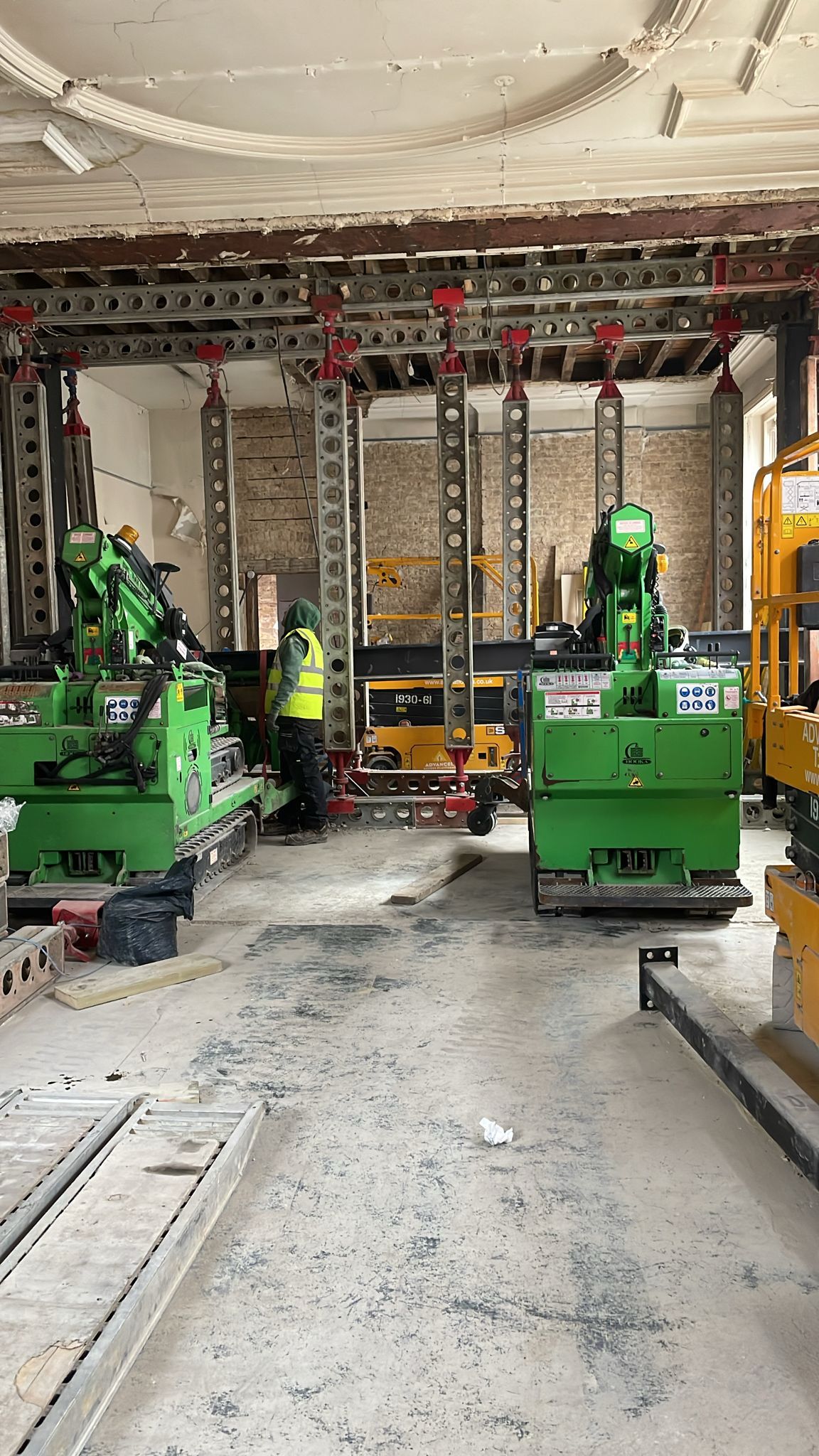 Structural steel installation