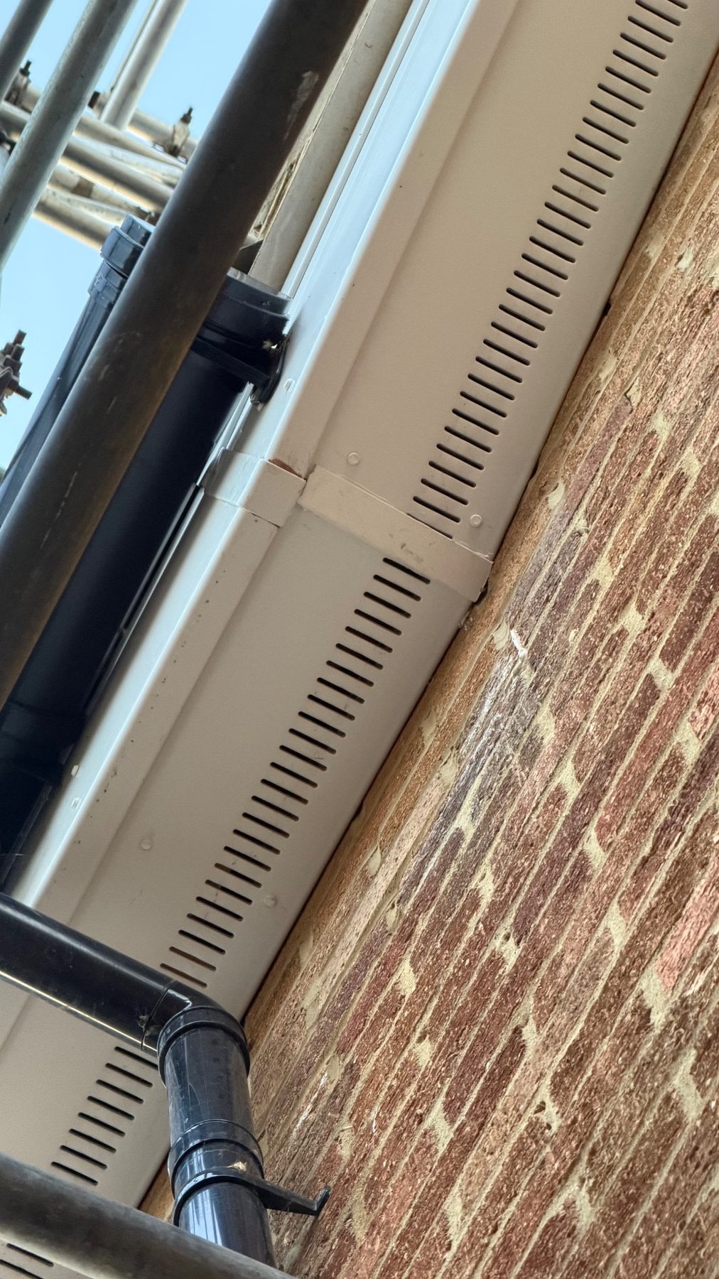 Repaired fascia and rainwater goods